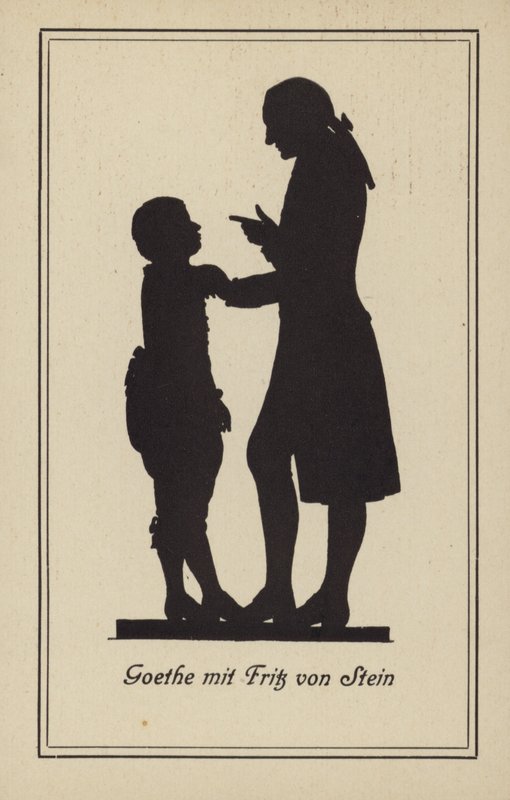Goethe ja Fritz von Stein (litografia) tekijältä German School
