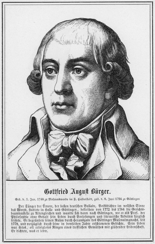 Gottfried August Burger (kaiverrus) tekijältä German School