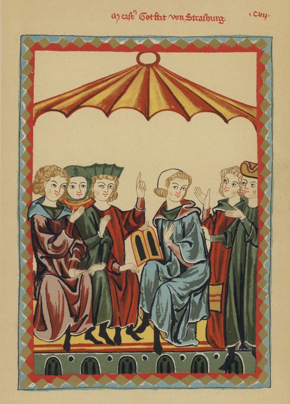 Gottfried von Strassburg, keskiaikainen saksalainen hoviromantiikan Tristan kirjoittaja tekijältä German School