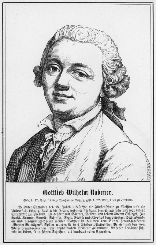 Gottlieb Wilhelm Rabener (kaiverrus) tekijältä German School