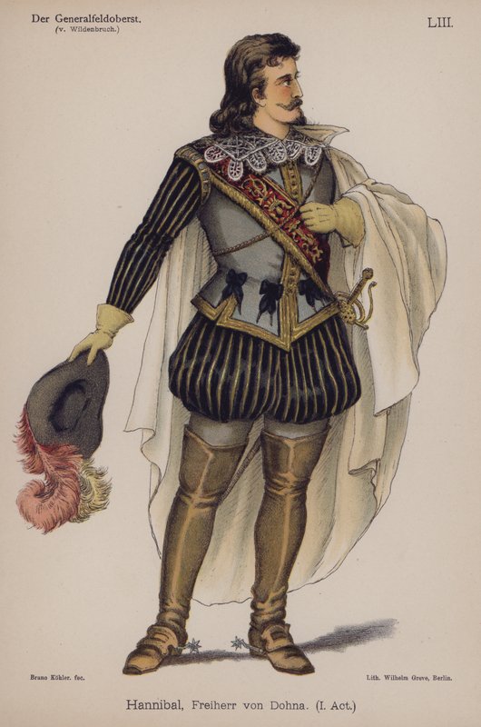 Hannibal, Freiherr von Dohna, Ernst von Wildenbruchin kirjasta Der Generalfeldoberst (värilitho) tekijältä German School