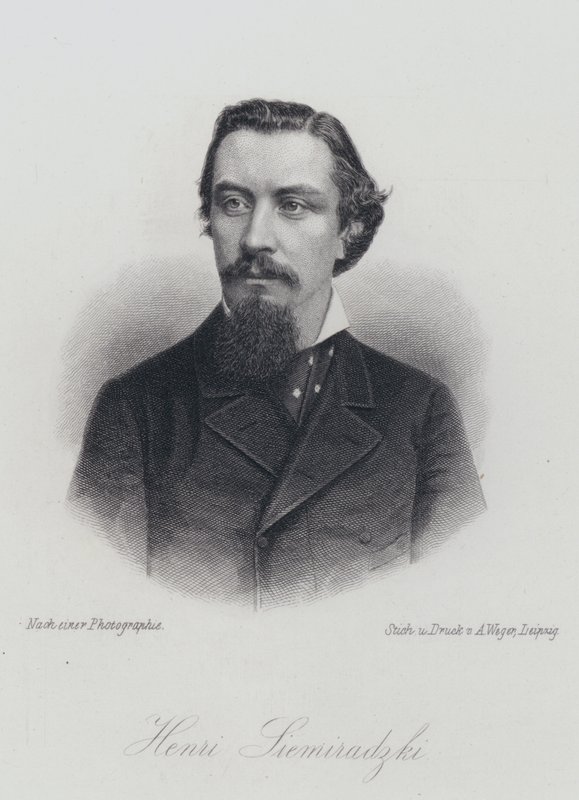 Henryk Siemiradzki, puolalainen taiteilija (kaiverrus) tekijältä German School