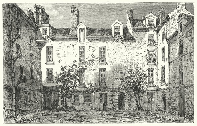 Ranskalaisen näytelmäkirjailijan Jean Racinen koti Pariisin Rue du Marais
