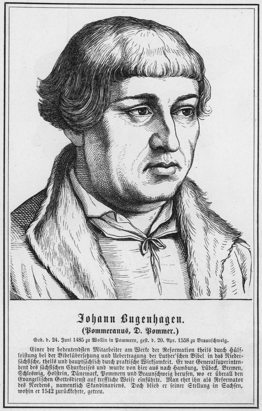 Johann Bugenhagen, Pommeranus, D Pommer (kaiverrus) tekijältä German School