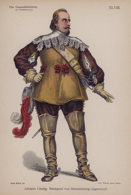 Johann Georg, Brandenburg-Jagerndorfin markkreivi (1577-1624), Ernst von Wildenbruchin kirjasta Der Generalfeldoberst (värilitho) tekijältä German School