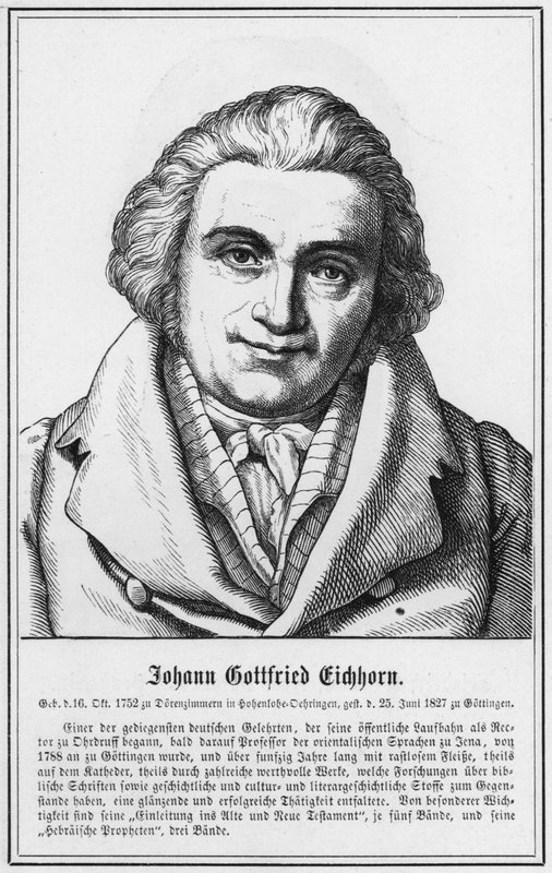 Johann Gottfried Eichhorn (kaiverrus) tekijältä German School