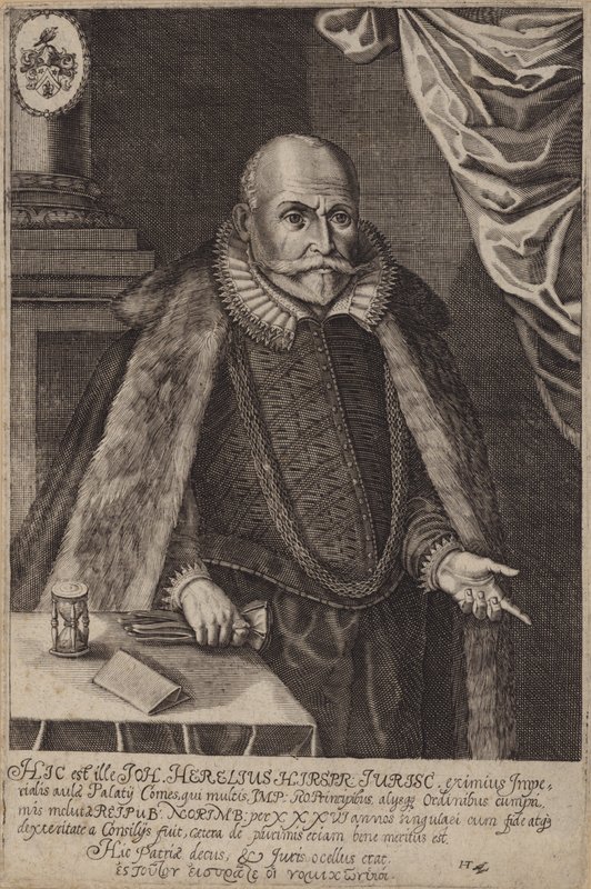 Johann Herel, saksalainen juristi (kaiverrus) tekijältä German School