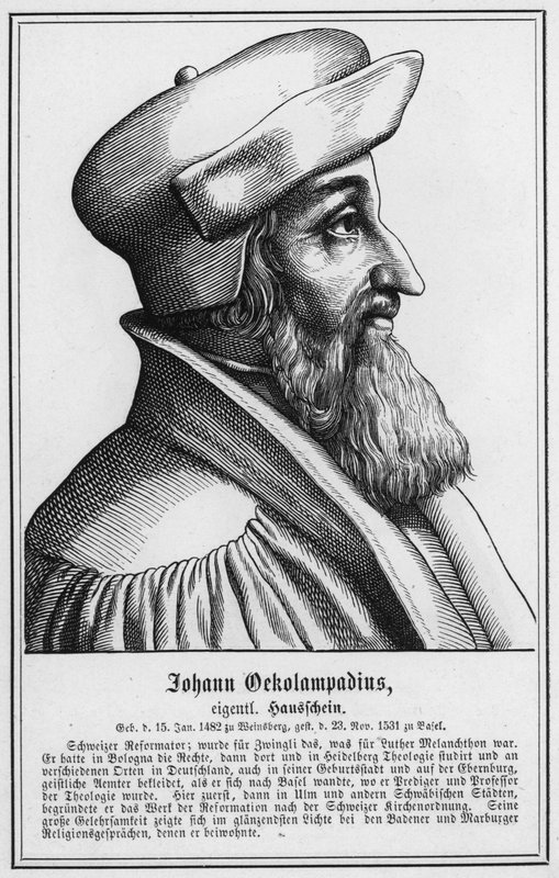 Johann Oekolampadius (kaiverrus) tekijältä German School