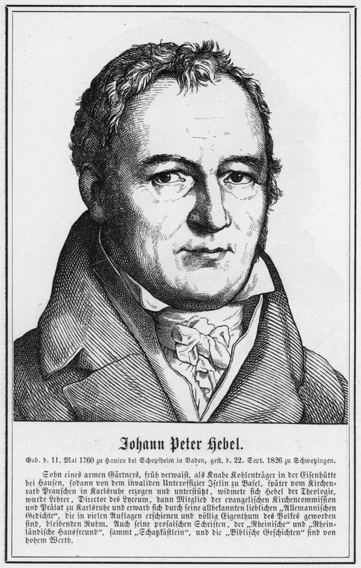 Johann Peter Hebel (kaiverrus) tekijältä German School