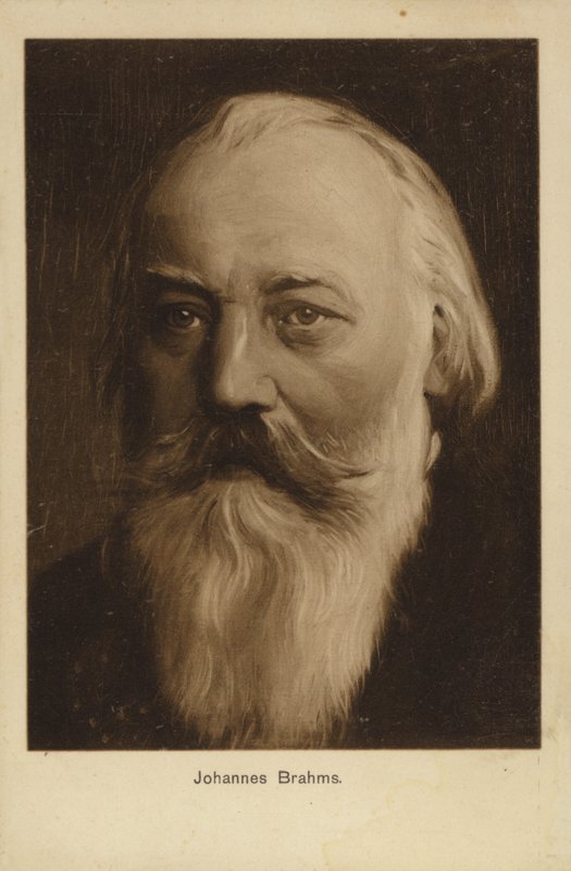 Johannes Brahms, saksalainen säveltäjä ja pianisti (1833-1897) tekijältä German School