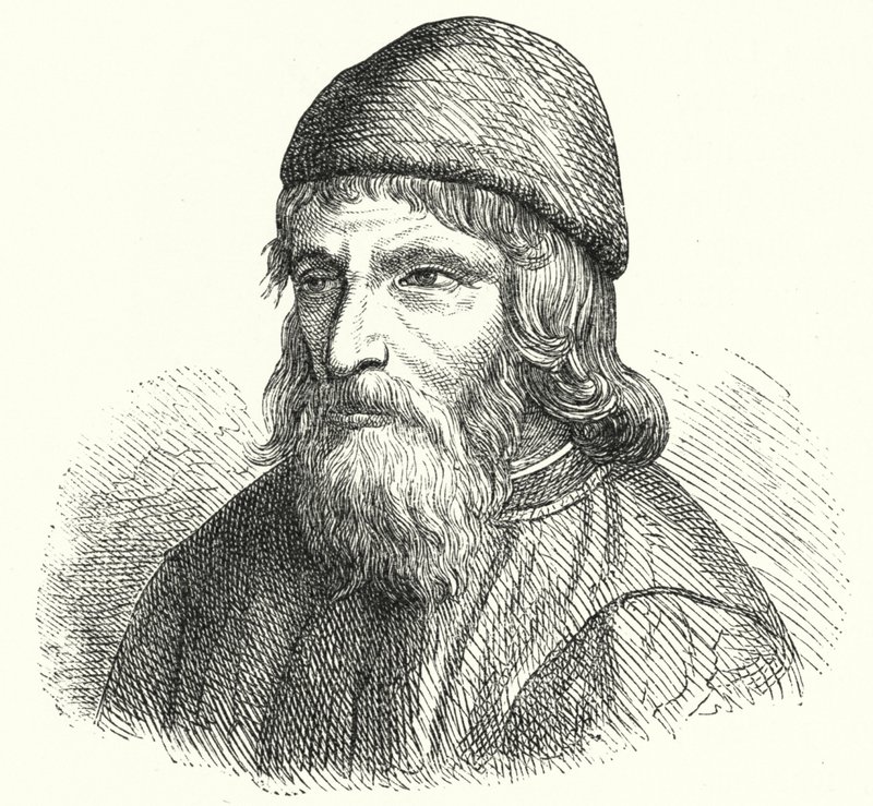 Johannes Trithemius, saksalainen benediktiiniapotti ja polymaatti (kaiverrus) tekijältä German School