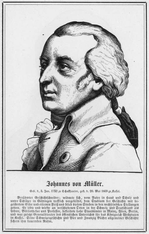 Johannes von Muller (kaiverrus) tekijältä German School