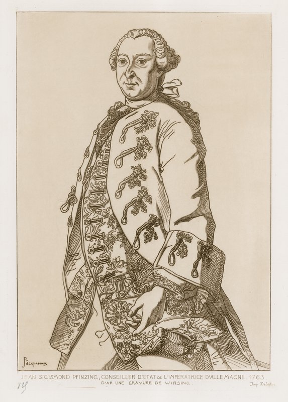 John Sigismund Pfinzing, Saksan keisarinnan valtioneuvoston jäsen, 1763 tekijältä German School