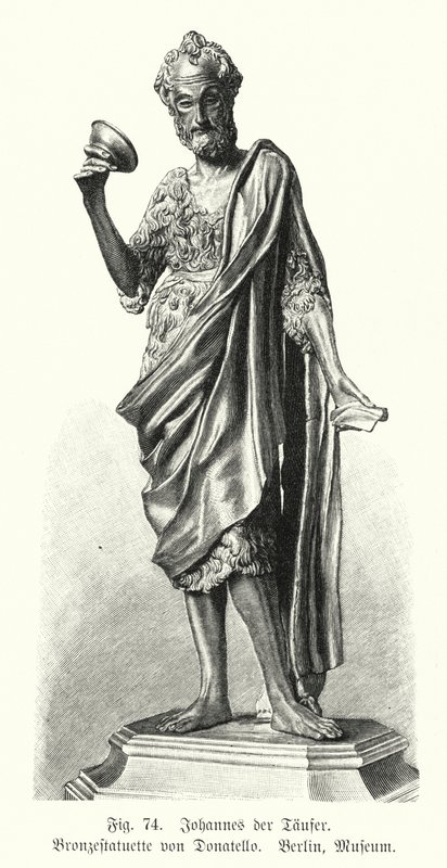 Johannes Kastaja, Donatellon pronssinen patsas (kaiverrus) tekijältä German School