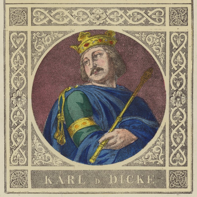 Karl D Dicke, 876-887 (värillinen kaiverrus) tekijältä German School