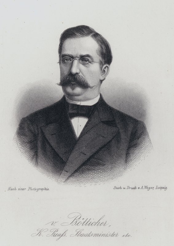 Karl Heinrich von Boetticher, saksalainen poliitikko ja varakansleri (kaiverrus) tekijältä German School
