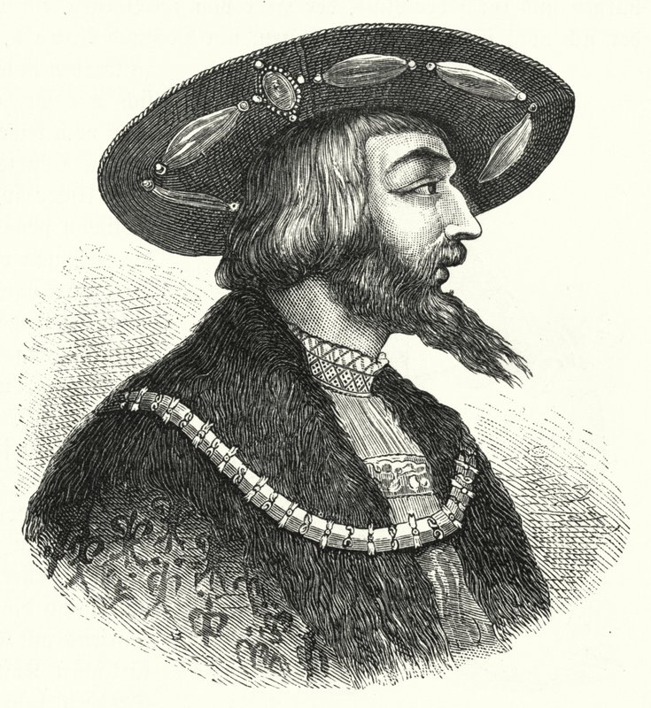 Unkarin kuningas Ludvig II (kaiverrus) tekijältä German School