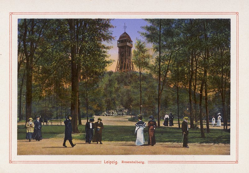 Leipzig, Rosentalberg (värilitografia) tekijältä German School