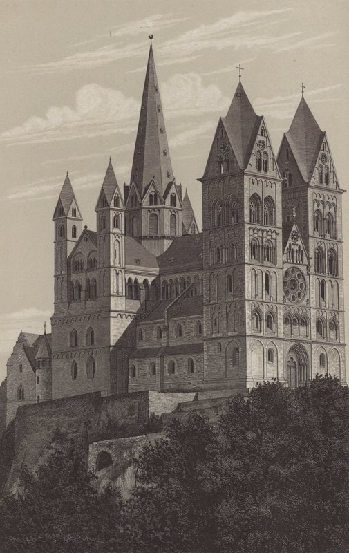 Limburgin katedraali, Hessen, Saksa (litho) tekijältä German School
