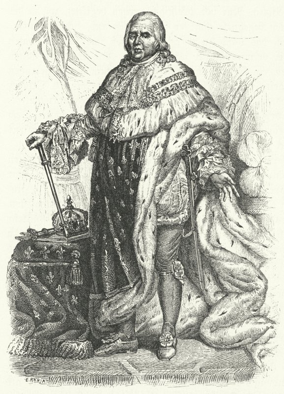 Ludvig XVIII, Ranskan kuningas (kaiverrus) tekijältä German School