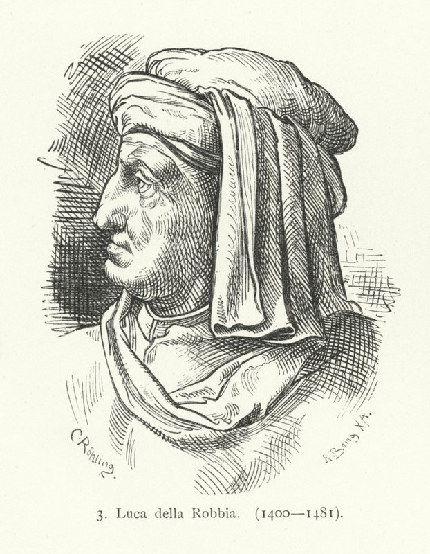 Luca della Robbia, italialainen renessanssin kuvanveistäjä (kaiverrus) tekijältä German School