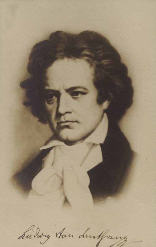 Ludwig van Beethoven, saksalainen säveltäjä ja pianisti (1770-1827) tekijältä German School