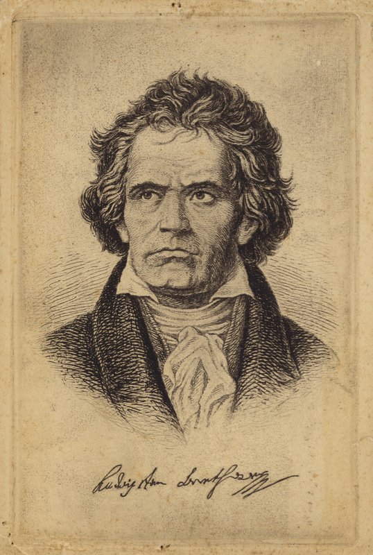 Ludwig van Beethoven, saksalainen säveltäjä ja pianisti (1770-1827) tekijältä German School