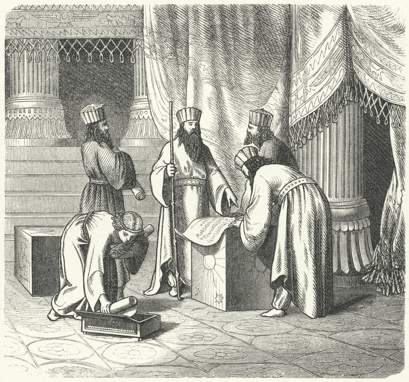Magi, persialaiset zoroastrialaiset papit (kaiverrus) tekijältä German School