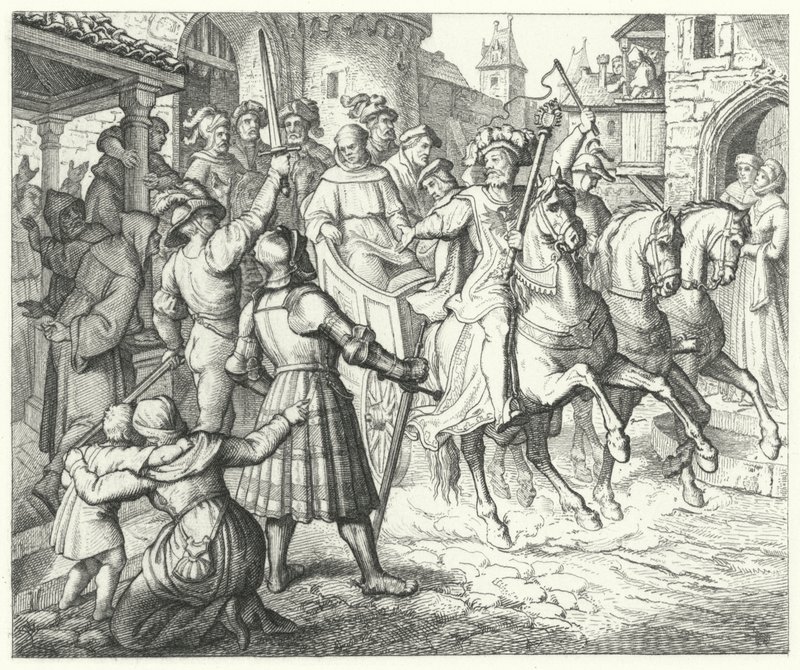 Martin Lutherin vastaanotto Wormsissa, 1521 tekijältä German School