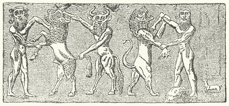 Enkidu ja Gilgamesh tapaavat tekijältä German School
