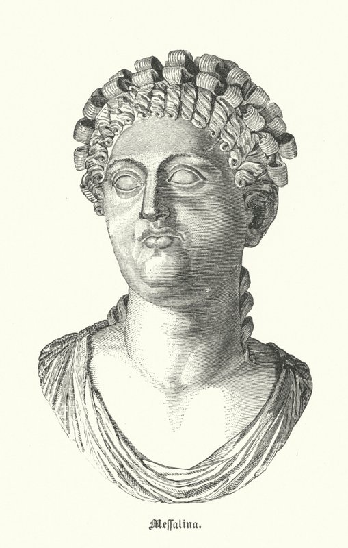 Messalina, Rooman keisari Claudiuksen kolmas vaimo (kaiverrus) tekijältä German School