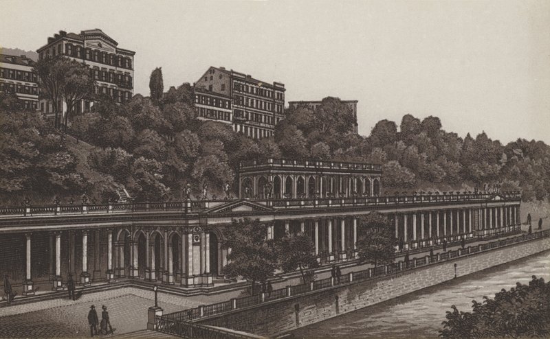 Muhlbrunncolonnade (litho) tekijältä German School