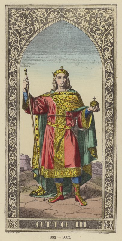 Otto III, 983-1002 (värikaiverrus) tekijältä German School