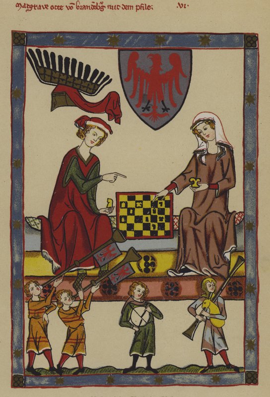 Otto IV, Brandenburgin markkreivi ja hänen vaimonsa Hedwig of Holstein (värilitho) tekijältä German School