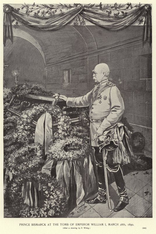 Otto von Bismarck keisari William I:n haudalla tekijältä German School