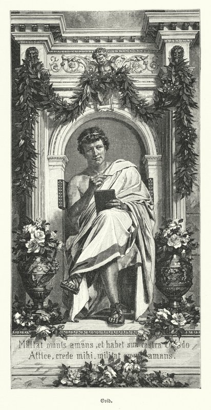 Ovidius, roomalainen runoilija (kaiverrus) tekijältä German School