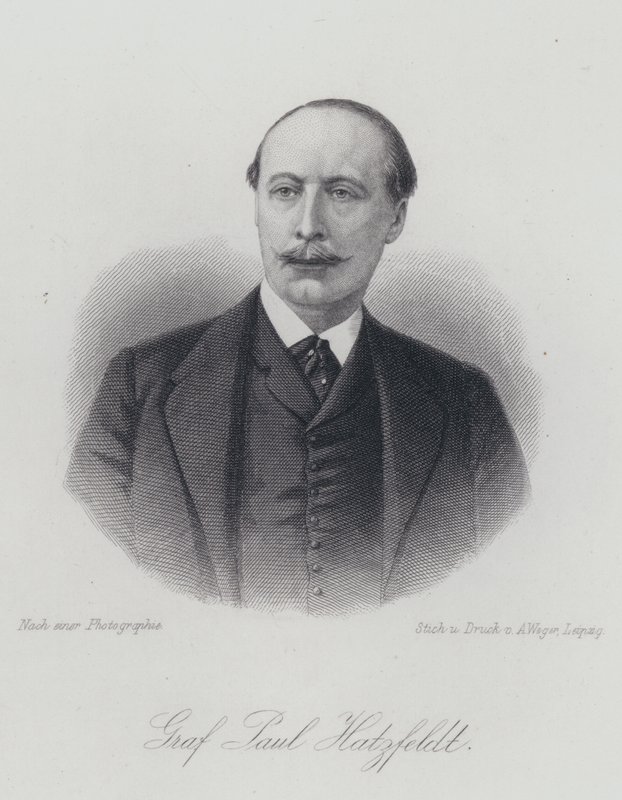 Paul von Hatzfeldt, saksalainen diplomaatti ja poliitikko (kaiverrus) tekijältä German School