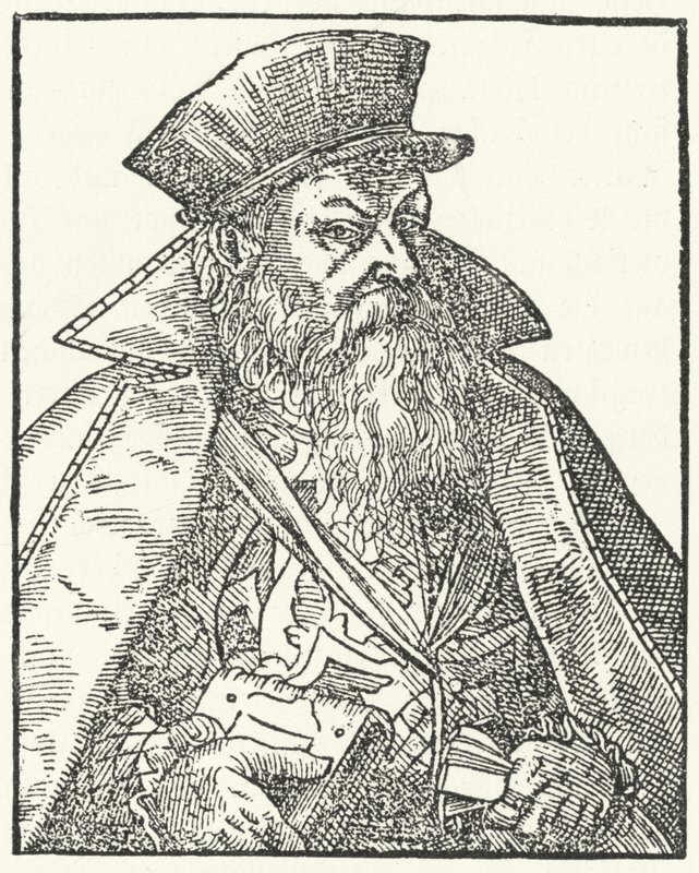 Philipp Nicodemus Frischlin, saksalainen näytelmäkirjailija (kaiverrus) tekijältä German School