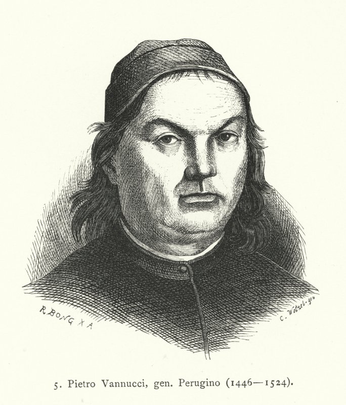 Pietro Perugino, italialainen renessanssitaiteilija (kaiverrus) tekijältä German School