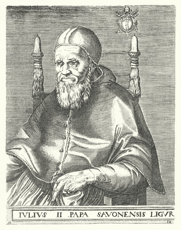 Paavi Julius II (kaiverrus) tekijältä German School