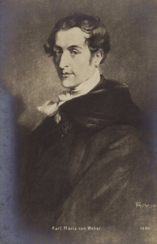 Carl Maria von Weberin muotokuva tekijältä German School