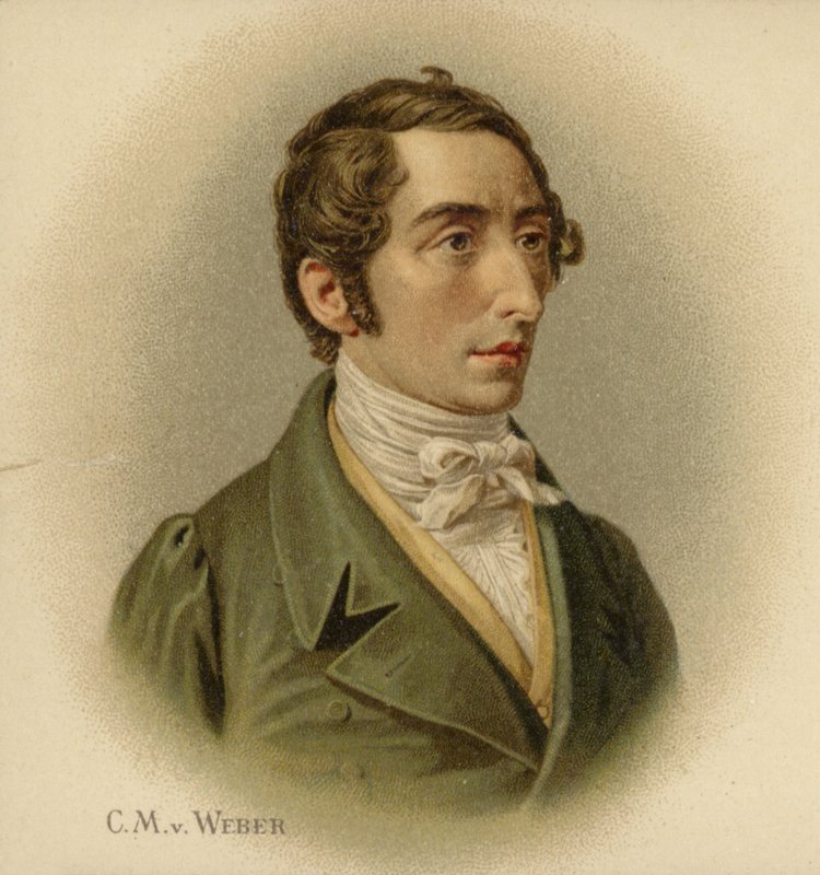 Carl Maria von Weberin muotokuva tekijältä German School