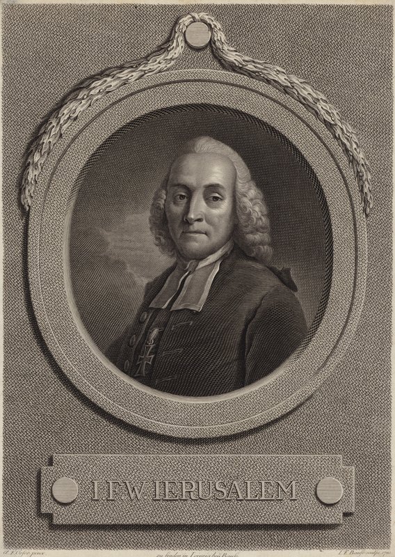 Johann Friedrich Wilhelm Jerusalemin muotokuva tekijältä German School