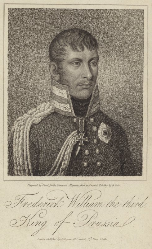 Muotokuva Preussin kuninkaan Frederick William III:sta tekijältä German School