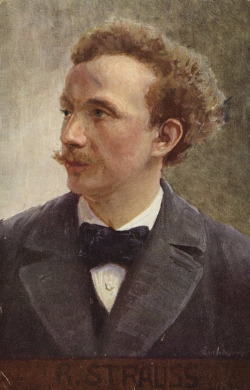 Richard Straussin muotokuva (värilitra) tekijältä German School
