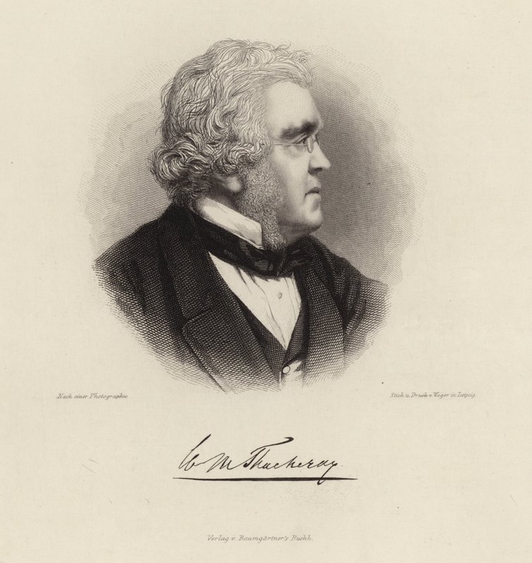 William Makepeace Thackerayn muotokuva tekijältä German School