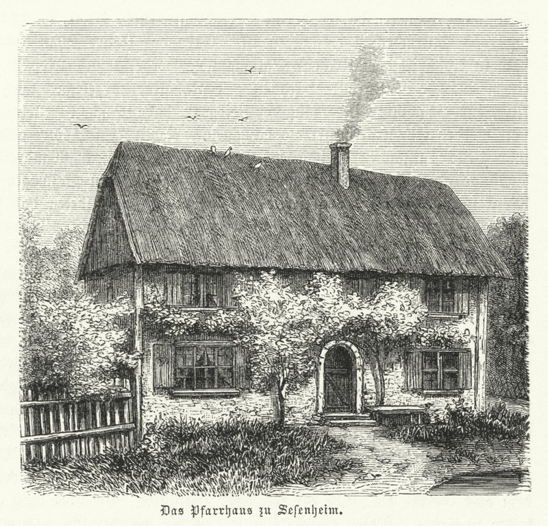 Sessenheimin pappila, Friederike Brionin koti, jonka kanssa Johann Wolfgang Goethella oli rakkaussuhde opiskellessaan Strasbourgin yliopistossa vuosina 1770-1771. tekijältä German School