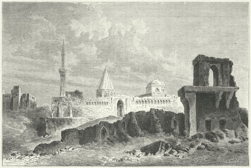 Seldžukkien palatsin rauniot Konyassa, Turkissa (kaiverrus) tekijältä German School