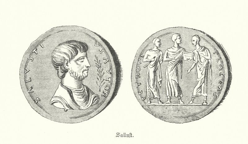 Sallust, roomalainen historioitsija ja poliitikko (kaiverrus) tekijältä German School