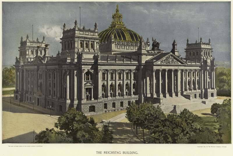 Reichstag-rakennus Berliinissä tekijältä German School